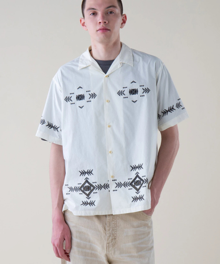 go slow caravan(ゴースローキャラバン) |PENDLETON/ペンドルトン Cut Work Open Collar Shirt SS (MENS)