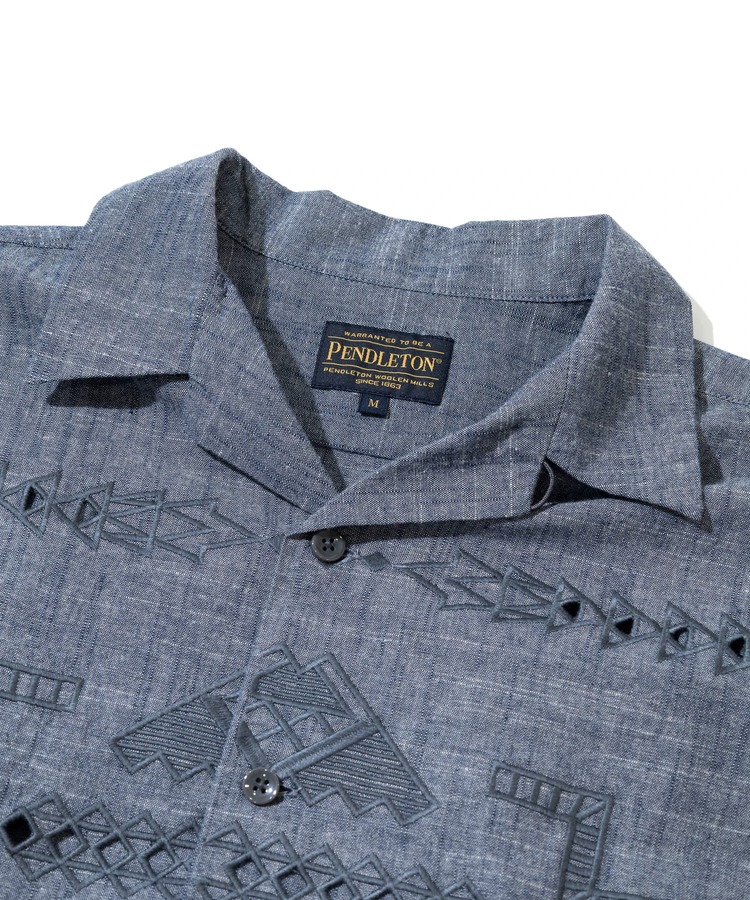 go slow caravan(ゴースローキャラバン) |PENDLETON/ペンドルトン Cut Work Open Collar Shirt SS (MENS)