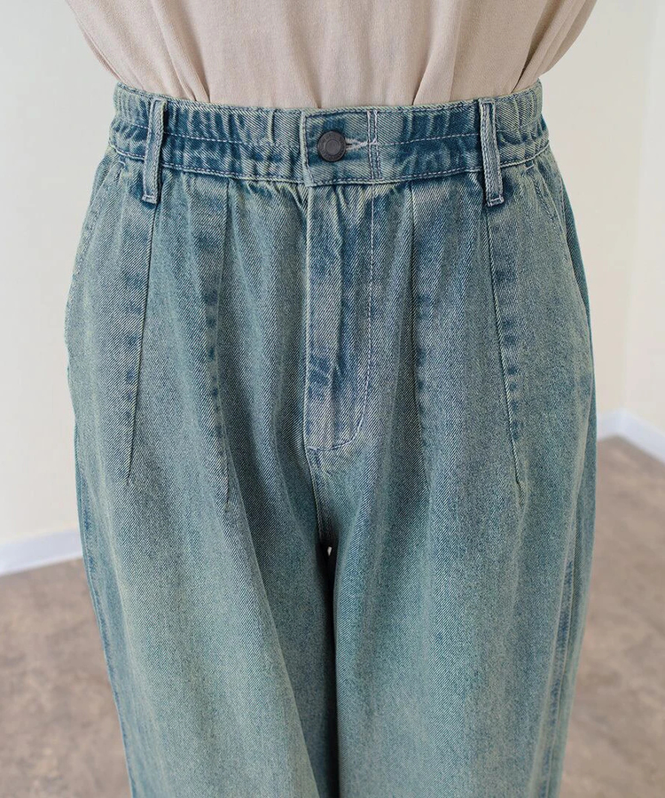 deboncoer デニム　バルーンパンツ WWO 甘織デニムのバルーンパンツ 8115048｜ナチュラル