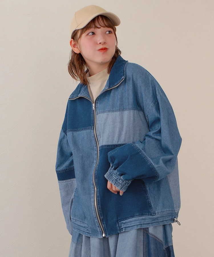 go slow caravan(ゴースローキャラバン) |mililopiulu/ミリロピュール リビルドデニムトラックジャケット (WOMENS)