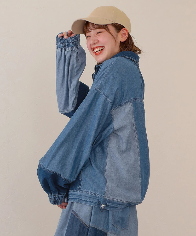 go slow caravan(ゴースローキャラバン) |mililopiulu/ミリロピュール リビルドデニムトラックジャケット (WOMENS)