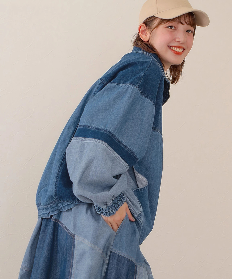 go slow caravan(ゴースローキャラバン) |mililopiulu/ミリロピュール リビルドデニムトラックジャケット (WOMENS)