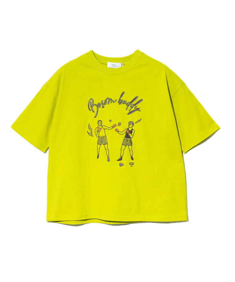 KAKELA&TRANQUIL/カケラ＆トランクイル fight刺繍TEE (WOMENS