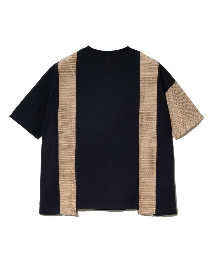 go slow caravan(ゴースローキャラバン) |KAKELA&TRANQUIL/カケラ＆トランクイル 異素材配色切替クルー (WOMENS)