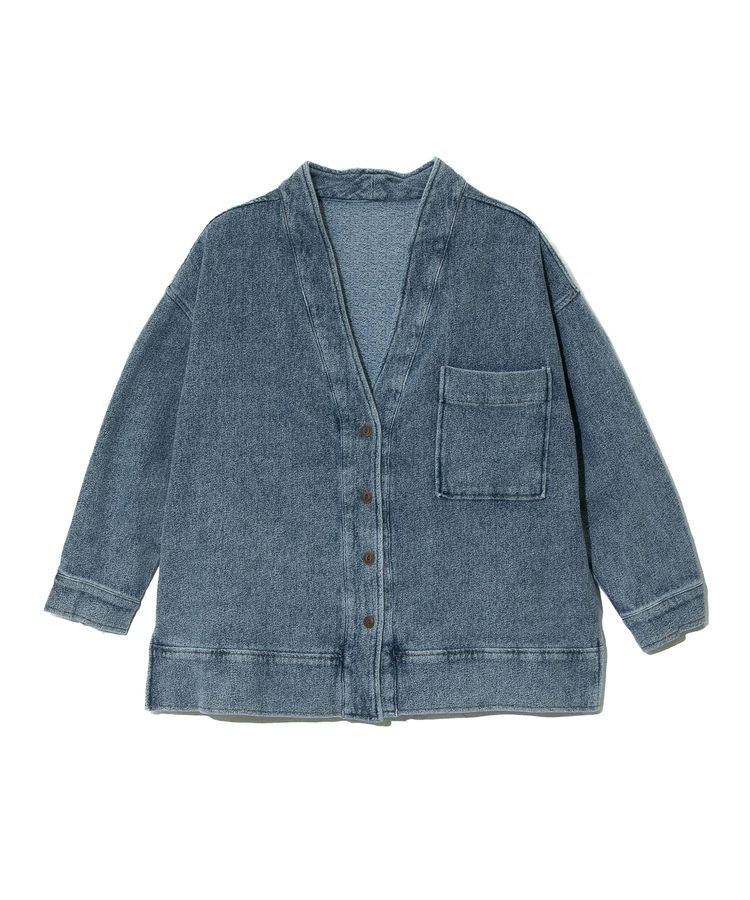 COLORK/カラック パイルデニムVカーディガンジャケット (WOMENS