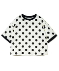 go slow caravan(ゴースローキャラバン) |COLORK/カラック リブ付き布帛ドット5分袖TEE (WOMENS)