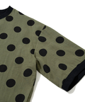 go slow caravan(ゴースローキャラバン) |COLORK/カラック リブ付き布帛ドット5分袖TEE (WOMENS)