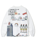 go slow caravan(ゴースローキャラバン) |MODEM DESIGN/モデムデザイン ロンTEE -総柄おじさん- (MENS)