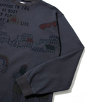 go slow caravan(ゴースローキャラバン) |MODEM DESIGN/モデムデザイン ロンTEE -総柄おじさん- (MENS)