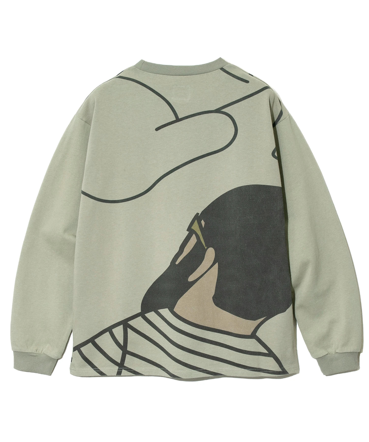 go slow caravan(ゴースローキャラバン) |MODEM DESIGN/モデムデザイン ロンTEE -総柄おじさん- (MENS)