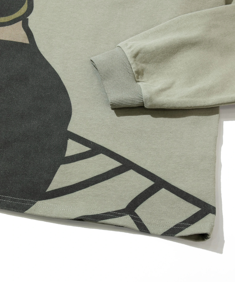 go slow caravan(ゴースローキャラバン) |MODEM DESIGN/モデムデザイン ロンTEE -総柄おじさん- (MENS)