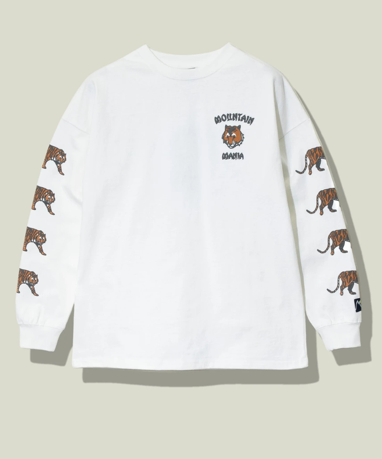 go slow caravan(ゴースローキャラバン) |MOUNTAIN MANIA/マウンテンマニア EMBROIDERY STYLE ANIMAL PRINT LS TEE (MENS)