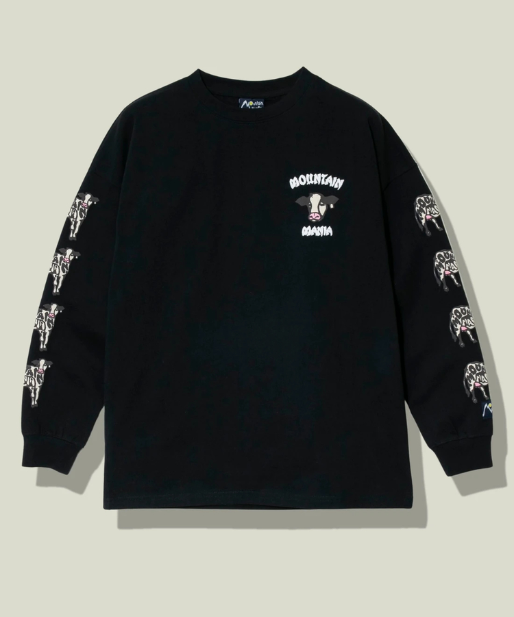 go slow caravan(ゴースローキャラバン) |MOUNTAIN MANIA/マウンテンマニア EMBROIDERY STYLE ANIMAL PRINT LS TEE (MENS)