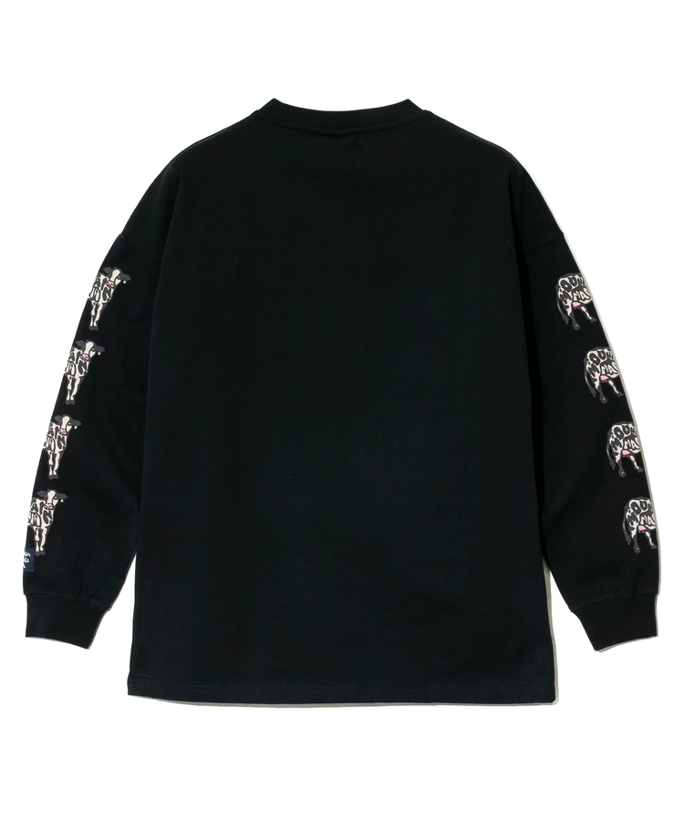 go slow caravan(ゴースローキャラバン) |MOUNTAIN MANIA/マウンテンマニア EMBROIDERY STYLE ANIMAL PRINT LS TEE (MENS)