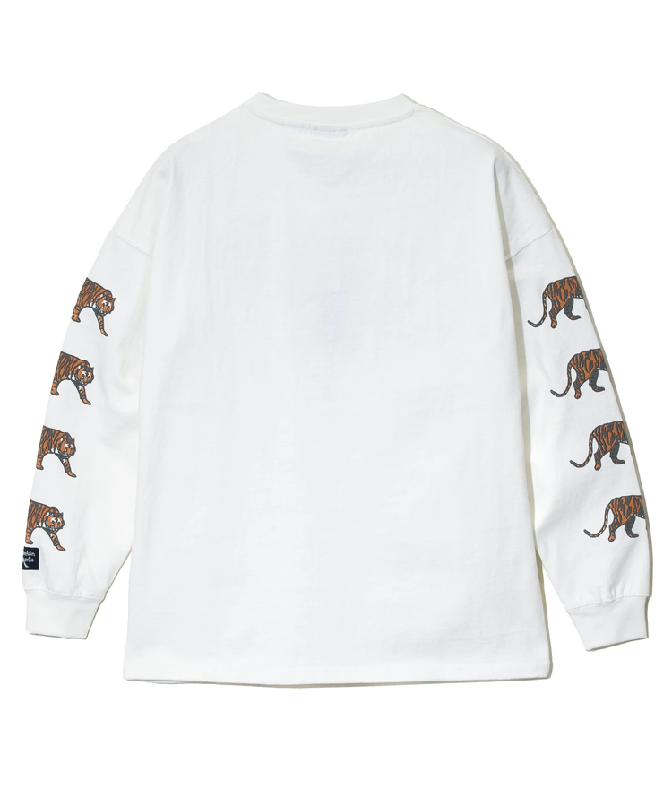 go slow caravan(ゴースローキャラバン) |MOUNTAIN MANIA/マウンテンマニア EMBROIDERY STYLE ANIMAL PRINT LS TEE (MENS)