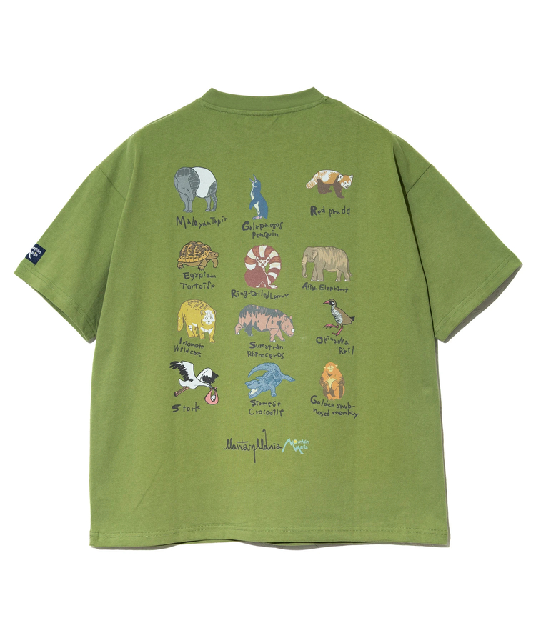 go slow caravan(ゴースローキャラバン) |MOUNTAIN MANIA/マウンテンマニア ENDANGERED ANIMALS TEE (MENS)