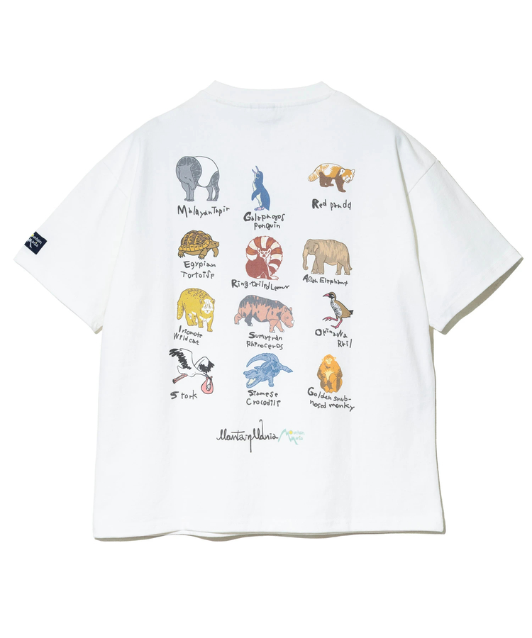 go slow caravan(ゴースローキャラバン) |MOUNTAIN MANIA/マウンテンマニア ENDANGERED ANIMALS TEE (MENS)