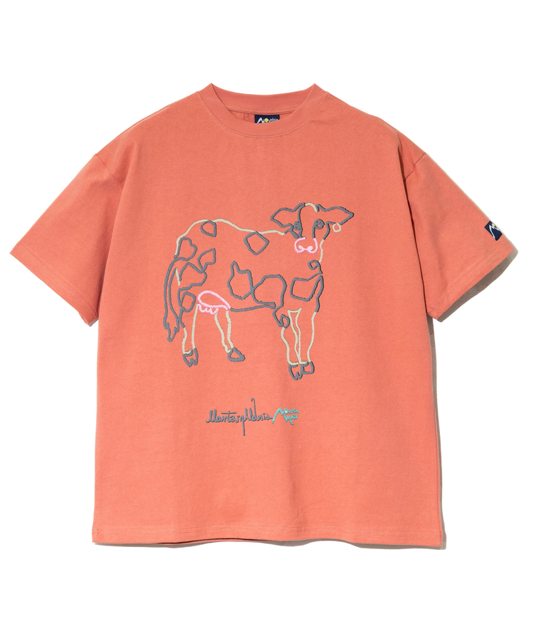 go slow caravan(ゴースローキャラバン) |MOUNTAIN MANIA/マウンテンマニア EMBROIDERY STYLE ANIMAL ONE STROKE PRINT TEE (MENS)