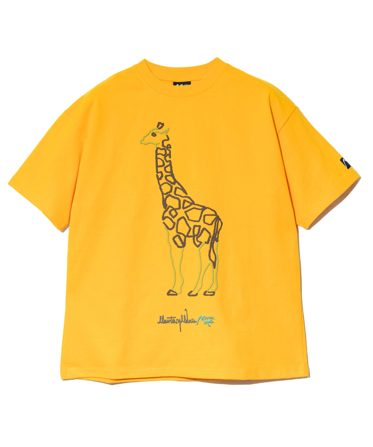 go slow caravan(ゴースローキャラバン) |MOUNTAIN MANIA/マウンテンマニア EMBROIDERY STYLE ANIMAL ONE STROKE PRINT TEE (MENS)