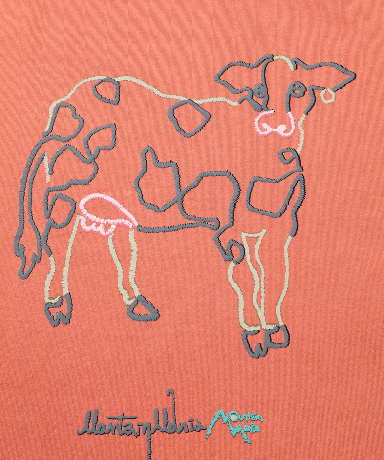 go slow caravan(ゴースローキャラバン) |MOUNTAIN MANIA/マウンテンマニア EMBROIDERY STYLE ANIMAL ONE STROKE PRINT TEE (MENS)