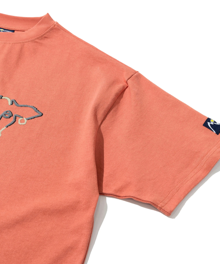 go slow caravan(ゴースローキャラバン) |MOUNTAIN MANIA/マウンテンマニア EMBROIDERY STYLE ANIMAL ONE STROKE PRINT TEE (MENS)