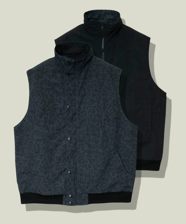 go slow caravan(ゴースローキャラバン) |MOUNTAIN MANIA/マウンテンマニア ALLOVER PATTERN REVERSIBLE VEST (MENS)