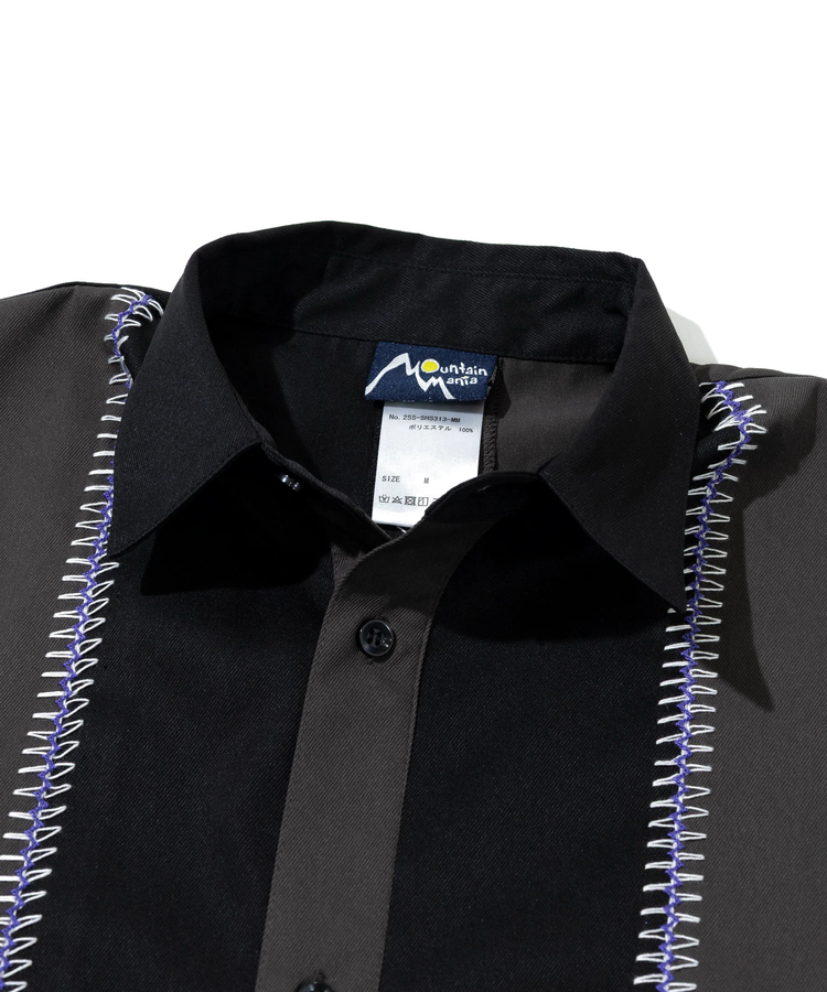 go slow caravan(ゴースローキャラバン) |MOUNTAIN MANIA/マウンテンマニア ZIGZAG STITCH SHORT SLEEVE SHIRT (MENS)