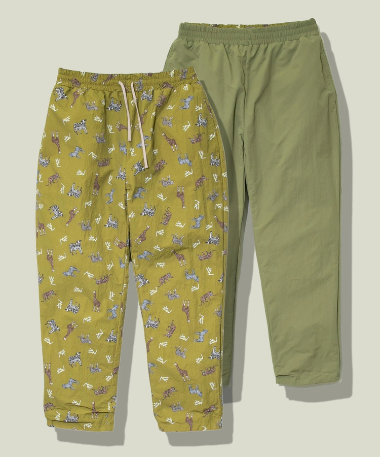 go slow caravan(ゴースローキャラバン) |MOUNTAIN MANIA/マウンテンマニア ALLOVER PATTERN REVERSIBLE PANTS (MENS)