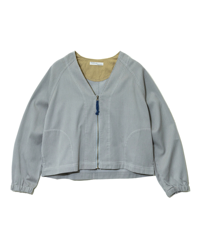 go slow caravan(ゴースローキャラバン) |GENTIL/ジャンティー ヒッコリーZIP UPジャケット (WOMENS)