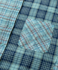 go slow caravan(ゴースローキャラバン) |GENTIL/ジャンティー チェック切替半袖シャツ (WOMENS)