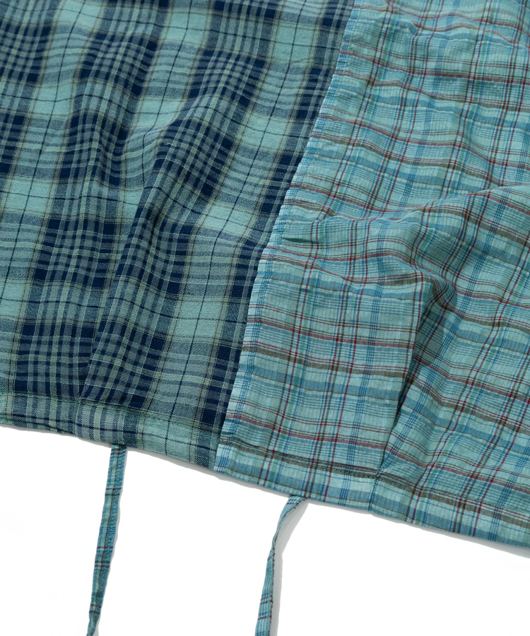 go slow caravan(ゴースローキャラバン) |GENTIL/ジャンティー チェック切替半袖シャツ (WOMENS)