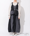 go slow caravan(ゴースローキャラバン) |mililopiulu/ミリロピュール レイヤード風切替ジャンスカ (WOMENS)