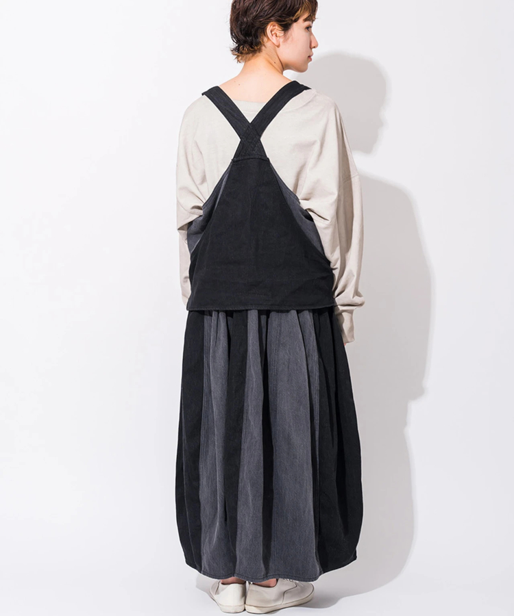 go slow caravan(ゴースローキャラバン) |mililopiulu/ミリロピュール レイヤード風切替ジャンスカ (WOMENS)