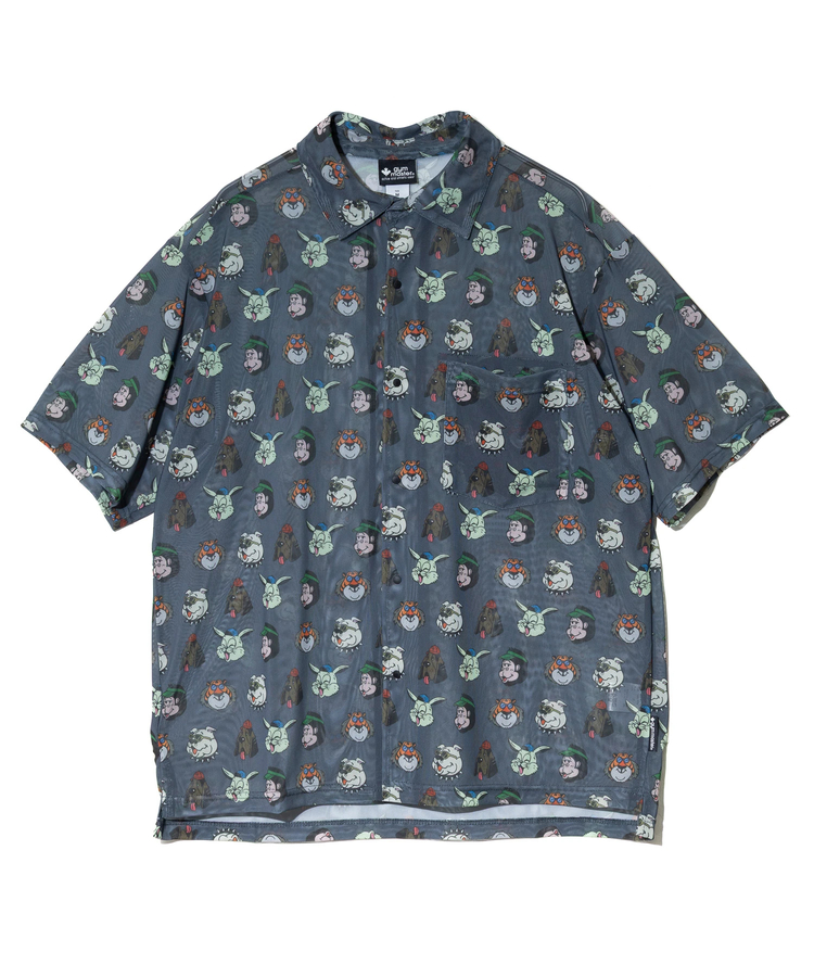 go slow caravan(ゴースローキャラバン) |gym master/ジムマスター ハッピーペイントメッシュシャツ (MENS)