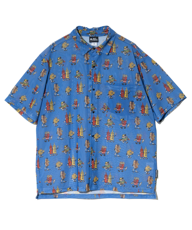 go slow caravan(ゴースローキャラバン) |gym master/ジムマスター ハッピーペイントメッシュシャツ (MENS)