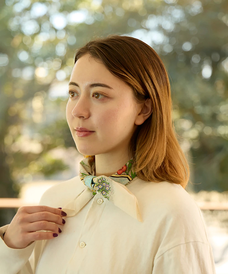 go slow caravan(ゴースローキャラバン) |The Printed Image/プリンティッドイメージ  Nature Print Bandana 《U.S.A.》