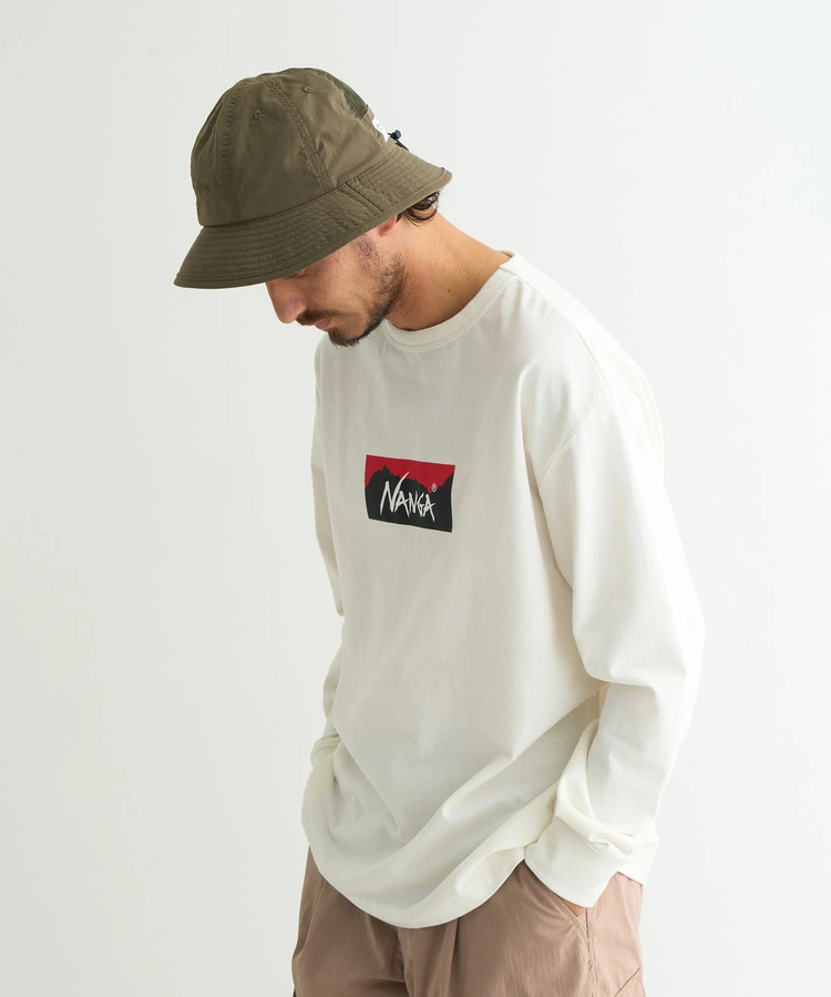 go slow caravan(ゴースローキャラバン) |NANGA/ナンガ ECO HYBRID BOX LOGO L/S TEE (MENS)