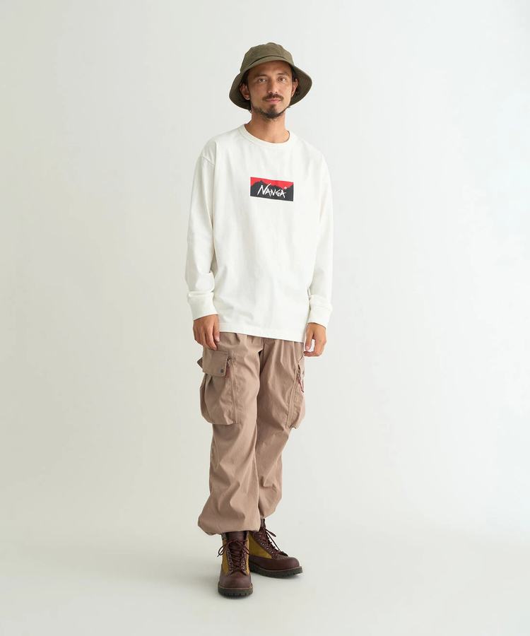 go slow caravan(ゴースローキャラバン) |NANGA/ナンガ ECO HYBRID BOX LOGO L/S TEE (MENS)