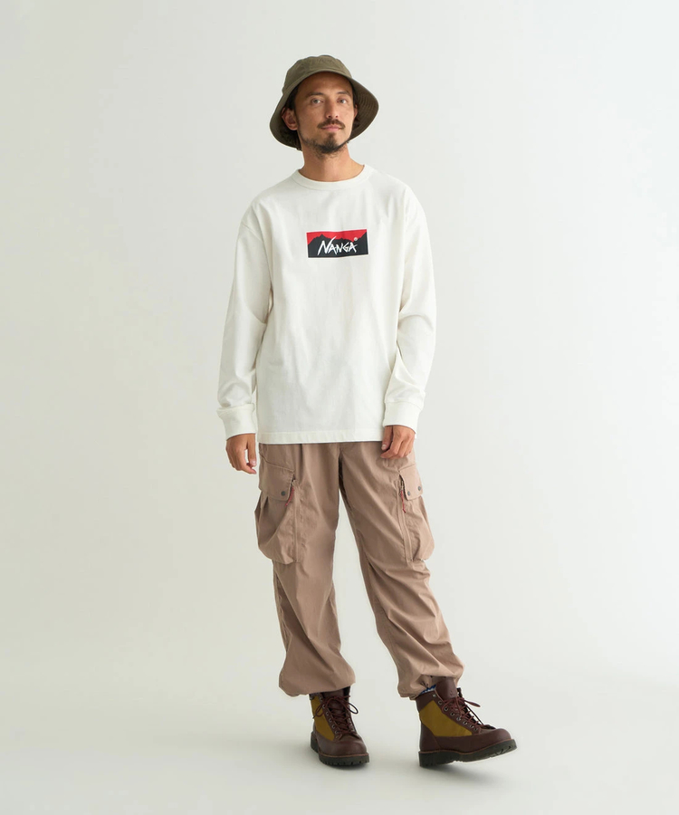go slow caravan(ゴースローキャラバン) |NANGA/ナンガ ECO HYBRID BOX LOGO L/S TEE (MENS)