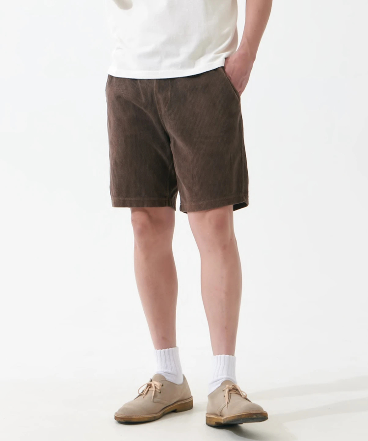 go slow caravan(ゴースローキャラバン) |GOOD ON/グッドオン KNIT CORDUROY SHORTS (MENS)
