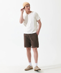 go slow caravan(ゴースローキャラバン) |GOOD ON/グッドオン KNIT CORDUROY SHORTS (MENS)