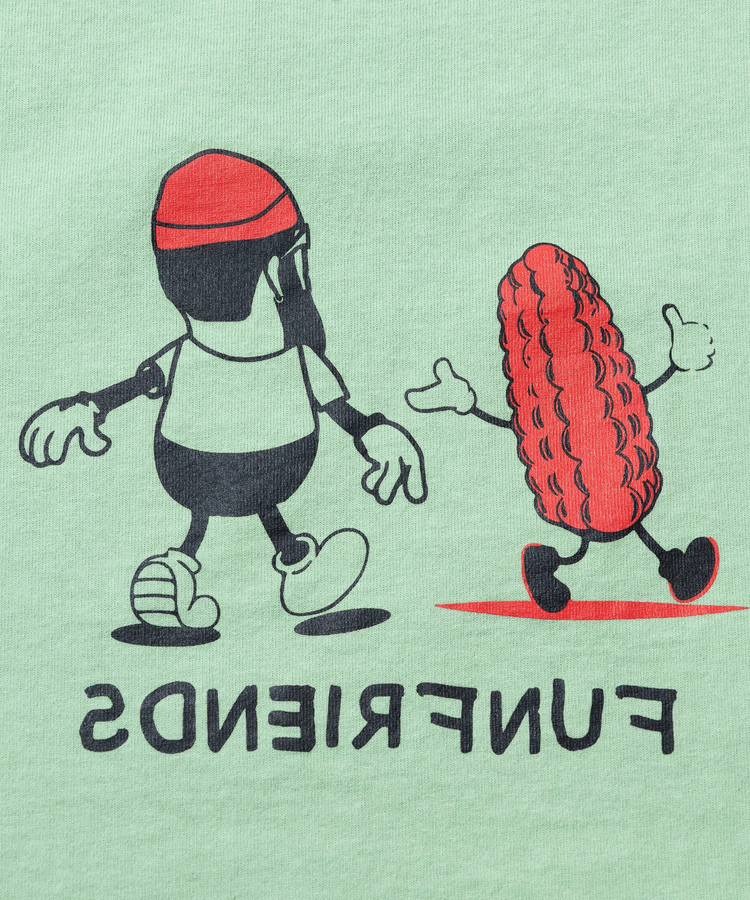 go slow caravan(ゴースローキャラバン) |MODEM DESIGN/モデムデザイン FUNレディース 短丈Tee -コーンおじさん- (WOMENS)