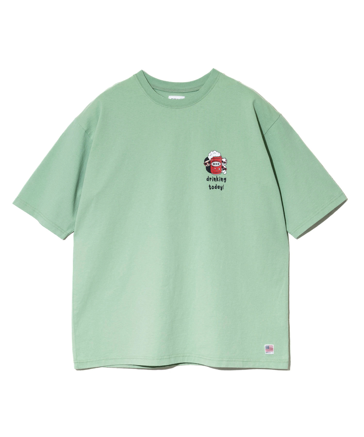 go slow caravan(ゴースローキャラバン) |MODEM DESIGN/モデムデザイン FUNレディース BIGTee -BEERおじさん- (WOMENS)