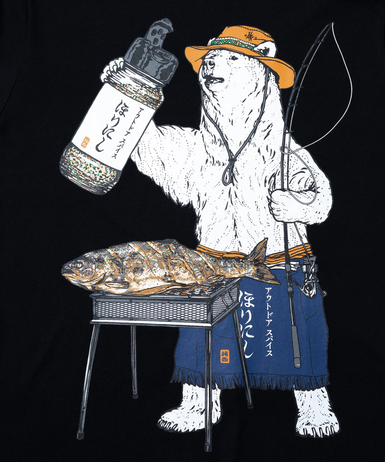 go slow caravan(ゴースローキャラバン) |ほりにし x gsc USA/C ほりにしクマ TEE vol.6 (MENS)