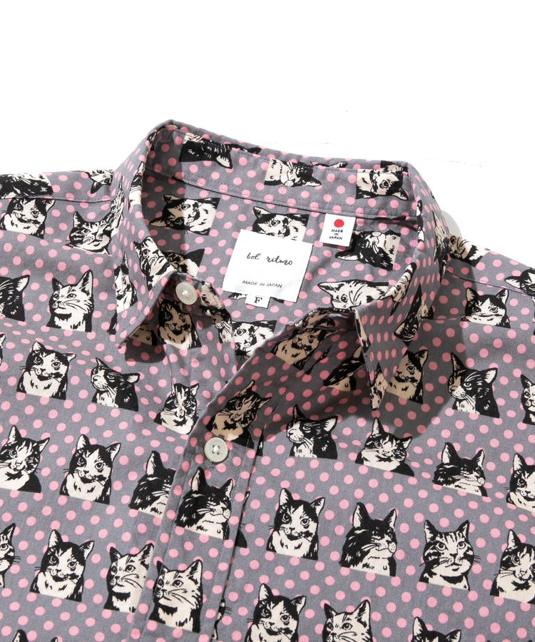 bel ritmo/ベルリトモ アニマル柄L/Sワイドシャツ (WOMENS bel ritmo/ベルリトモ アニマル柄L/Sワイドシャツ (WOMENS