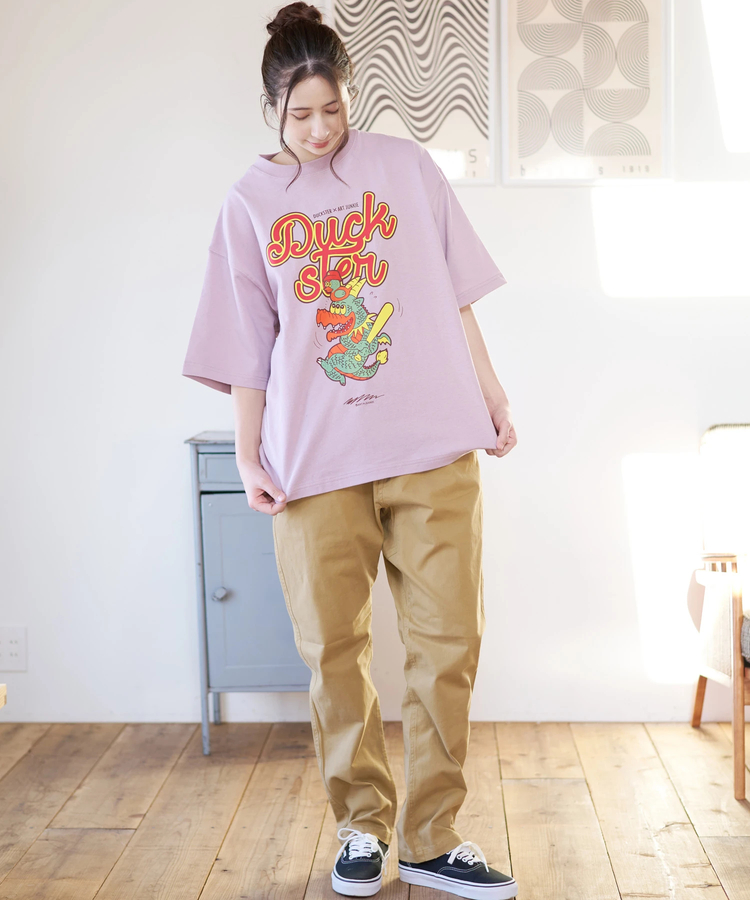 go slow caravan(ゴースローキャラバン) |Duckster/ダックスター DS×ART JUNKIE コラボS/STEE《CALM DRAGON》 (MENS)