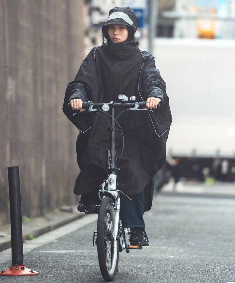 go slow caravan(ゴースローキャラバン) |KiU/キウ VISIBLE BICYCLE RAIN PONCHO