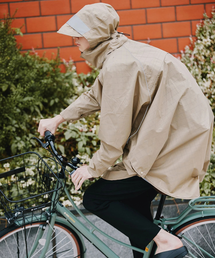 go slow caravan(ゴースローキャラバン) |KiU/キウ VISIBLE BICYCLE RAIN PONCHO