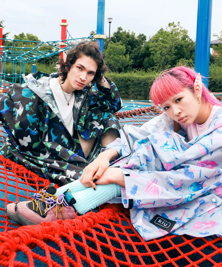 go slow caravan(ゴースローキャラバン) |KiU/キウ NEW STANDARD RAIN PONCHO 2ND ROLLING CRADLE