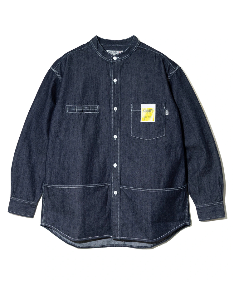go slow caravan(ゴースローキャラバン) |【GSC別注】FREE RAGE/フリーレイジ PLAYWORK デニムシャツ-SP《HAND PAINT》 (MENS)